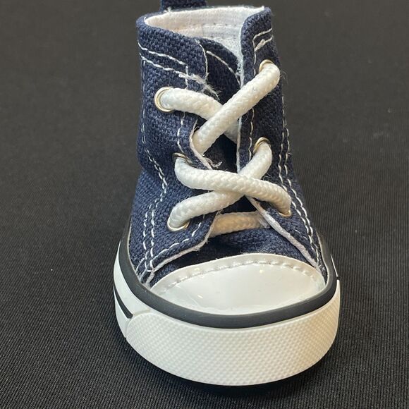 ~ NEW Dog Sneakers High Tops 3# Puppy Pet Cat Tennis Shoes Navy Blue Lace Up - Picture 11 of 14